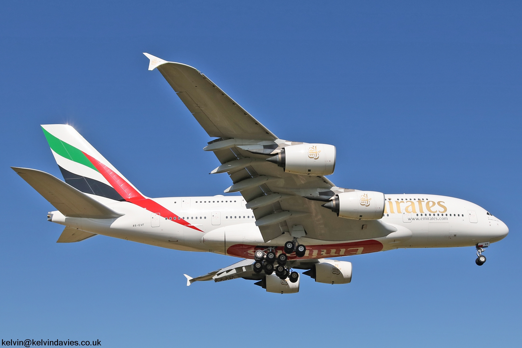 Emirates A380 A6-EVF