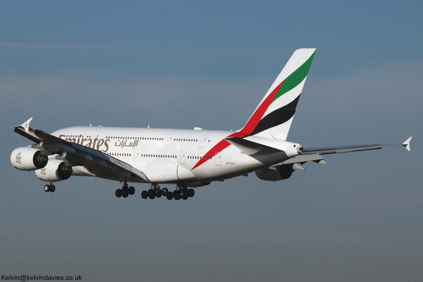 Emirates A380 A6-EVO