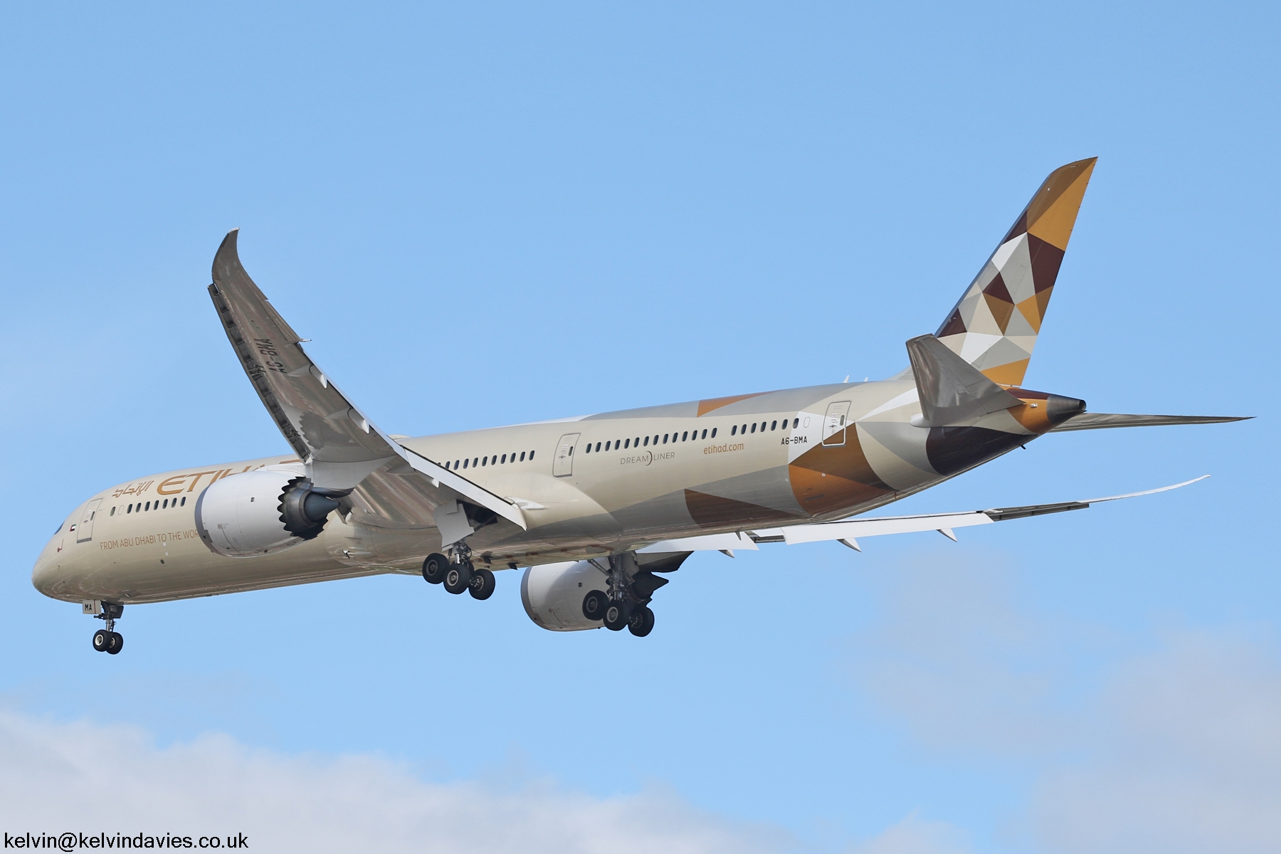 Etihad Airways 787 A6-BMA