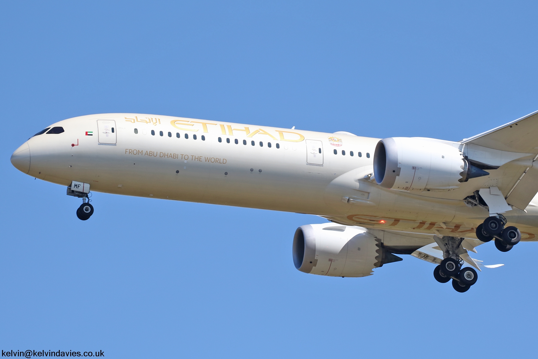 Etihad Airways 787 A6-BMF