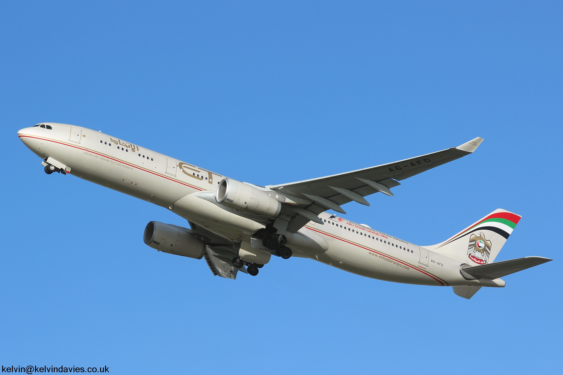 Etihad Airways A330 A6-AFD