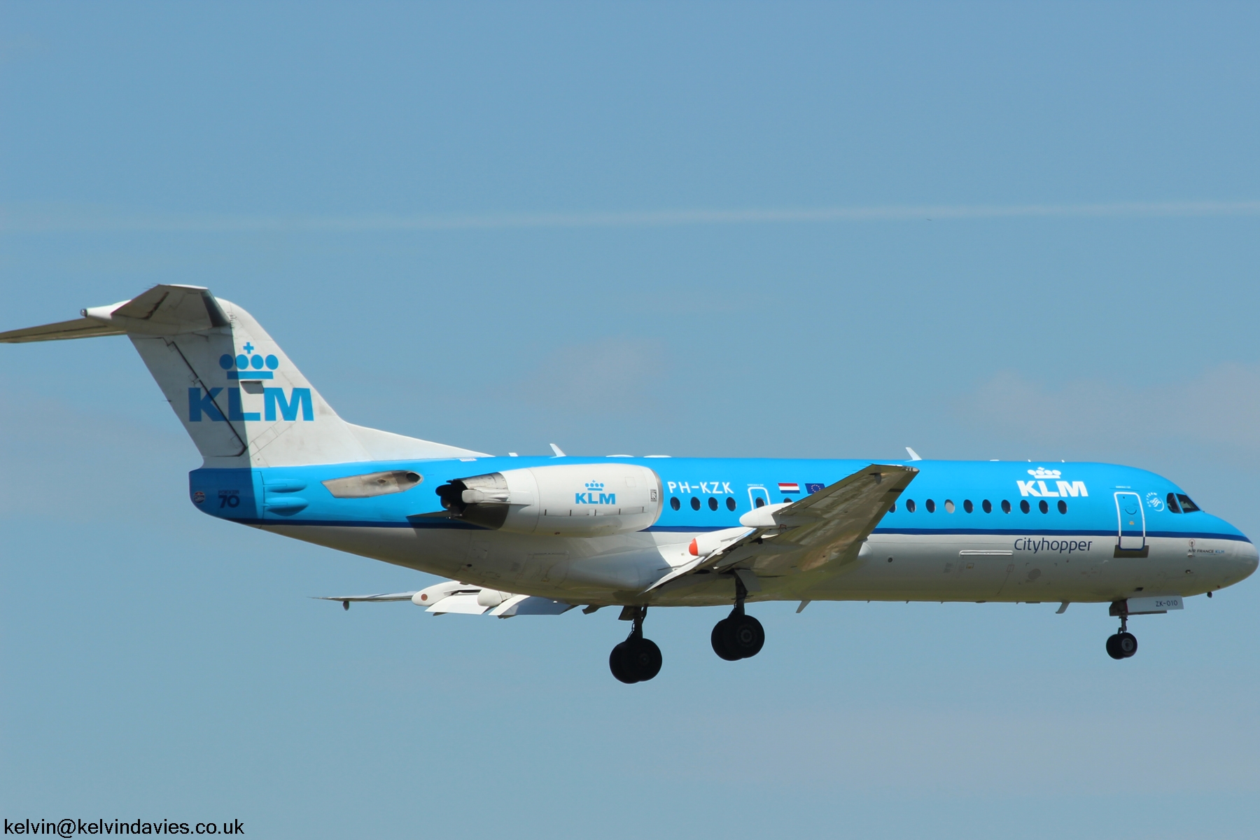 KLM Cityhopper F70 PH-KZK