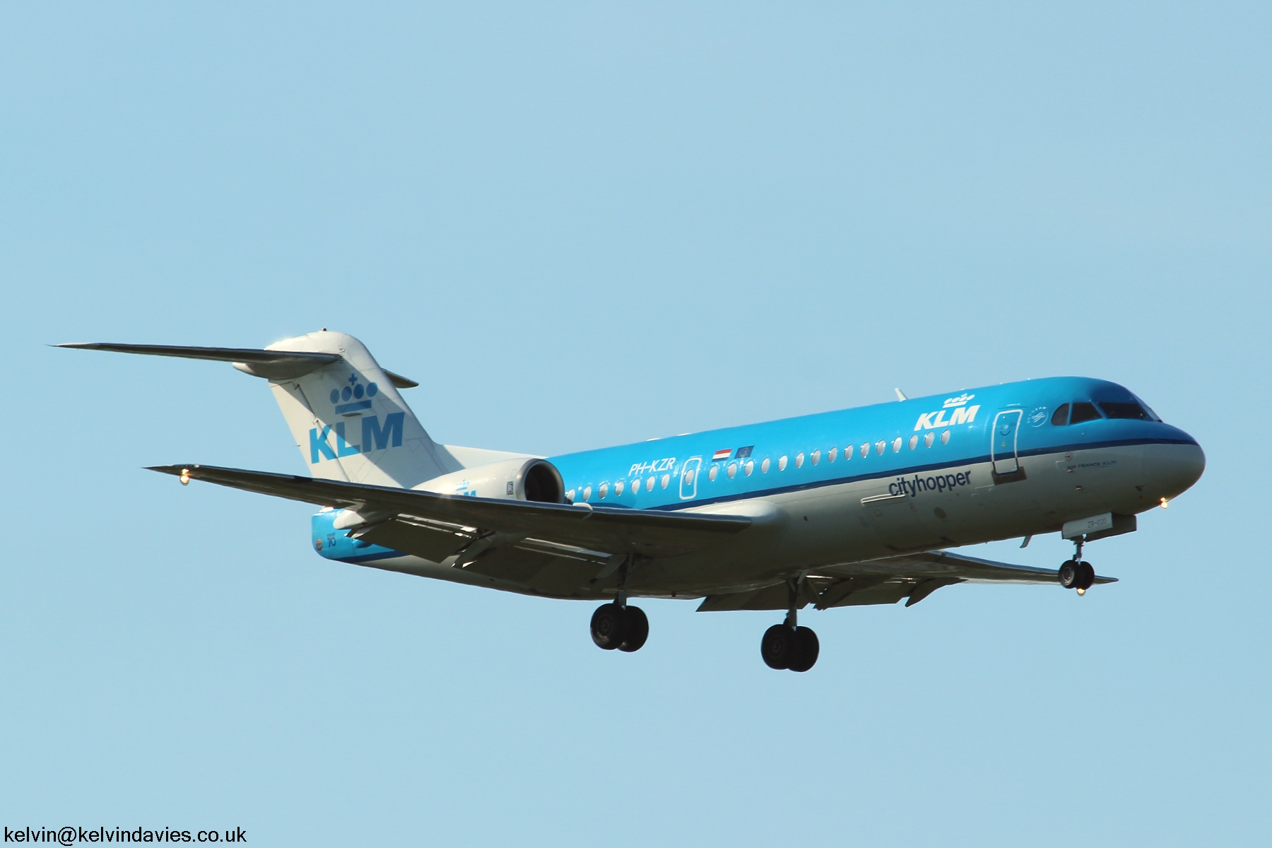 KLM Cityhopper Fokker 70 PH-KZR