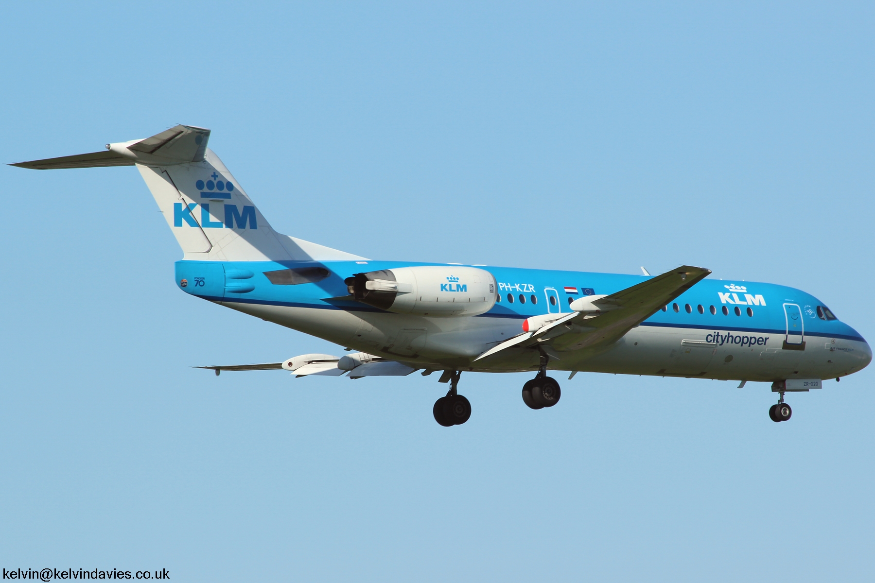 KLM Cityhopper Fokker 70 PH-KZR