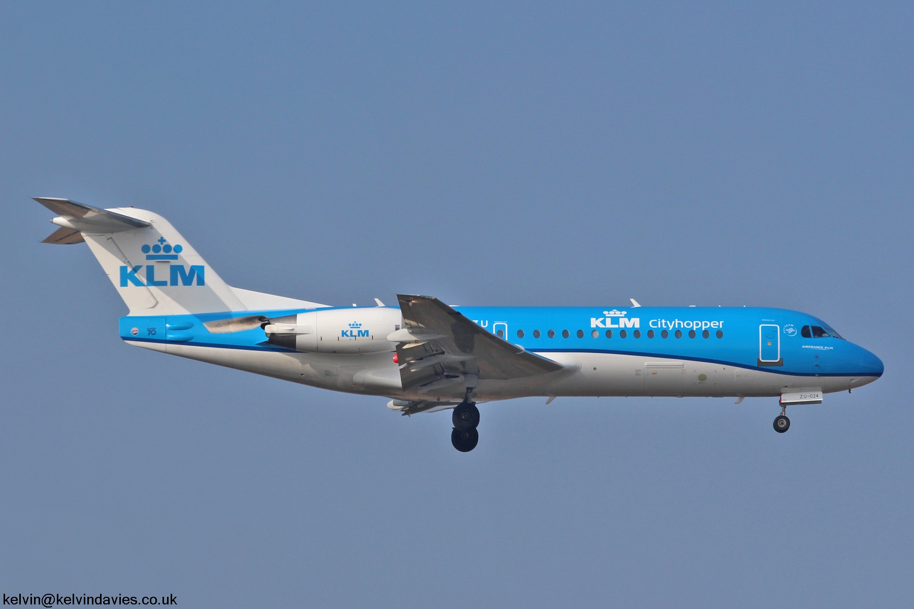 KLM Cityhopper F70 PH-KZU
