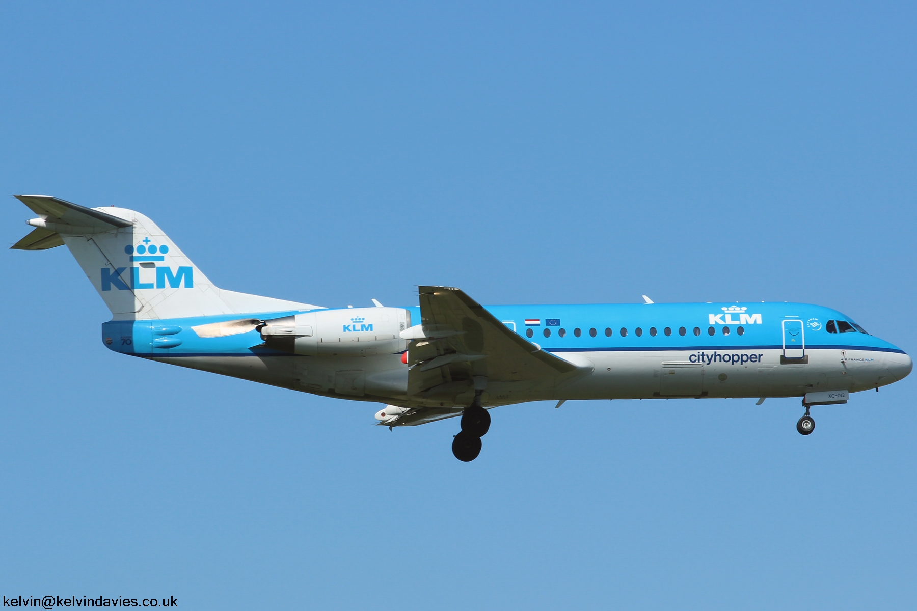 KLM Cityhopper Fokker 70 PH-WXC