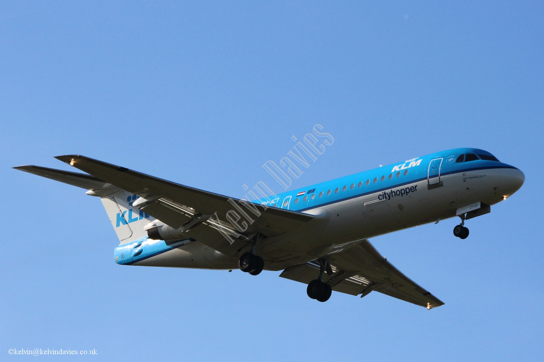 KLM Cityhopper Fokker 70 PH-JCT