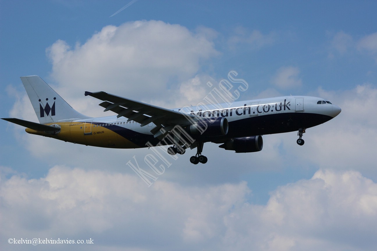 Monarch Airlines A300 G-MAJS