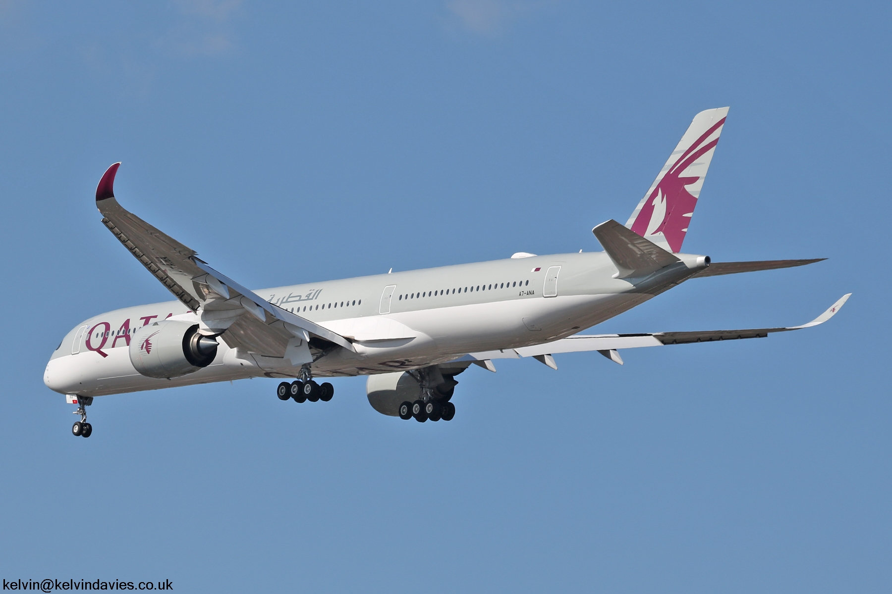 Qatar Airways A350 A7-ANA
