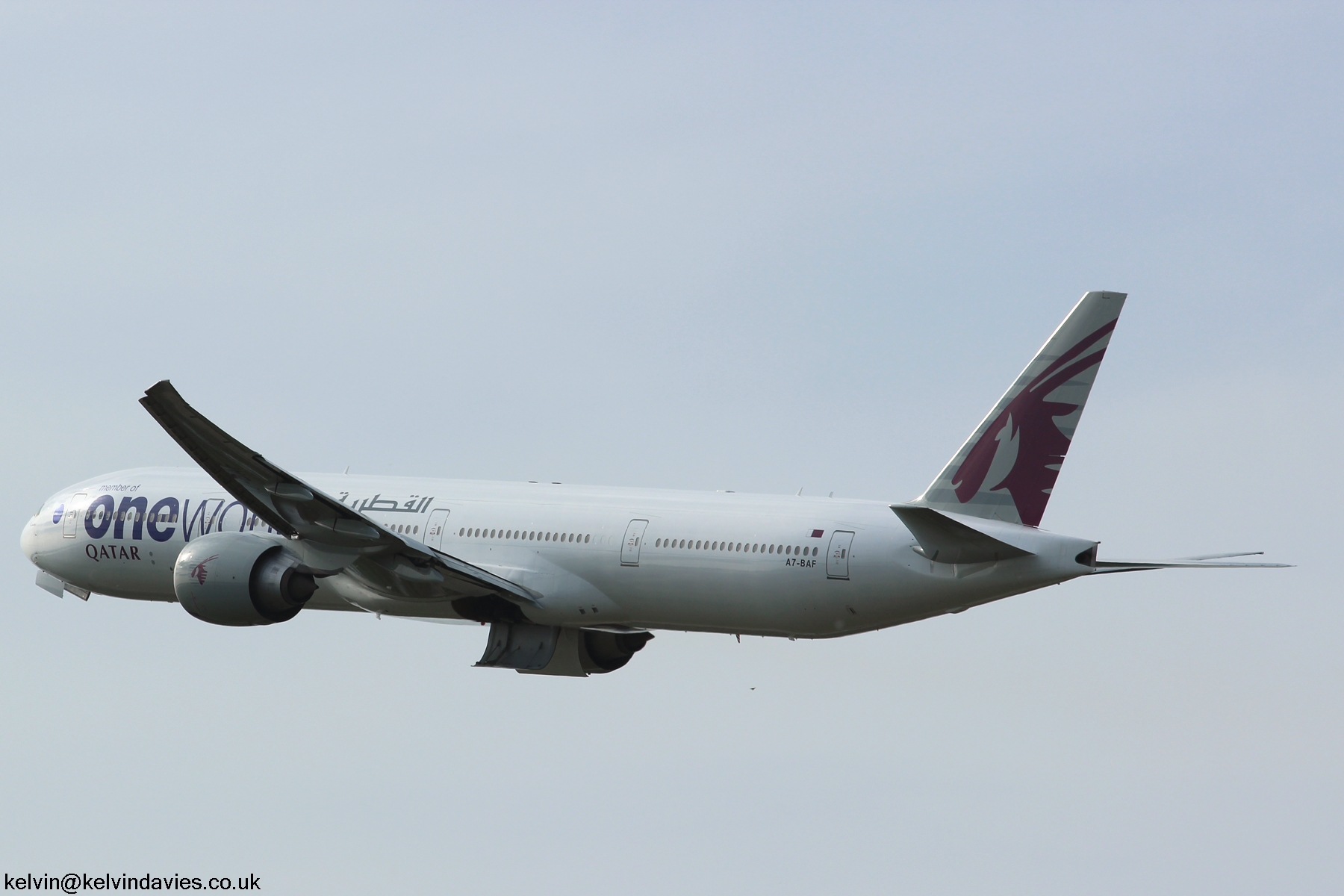 Qatar Airways 777 A7-BAF