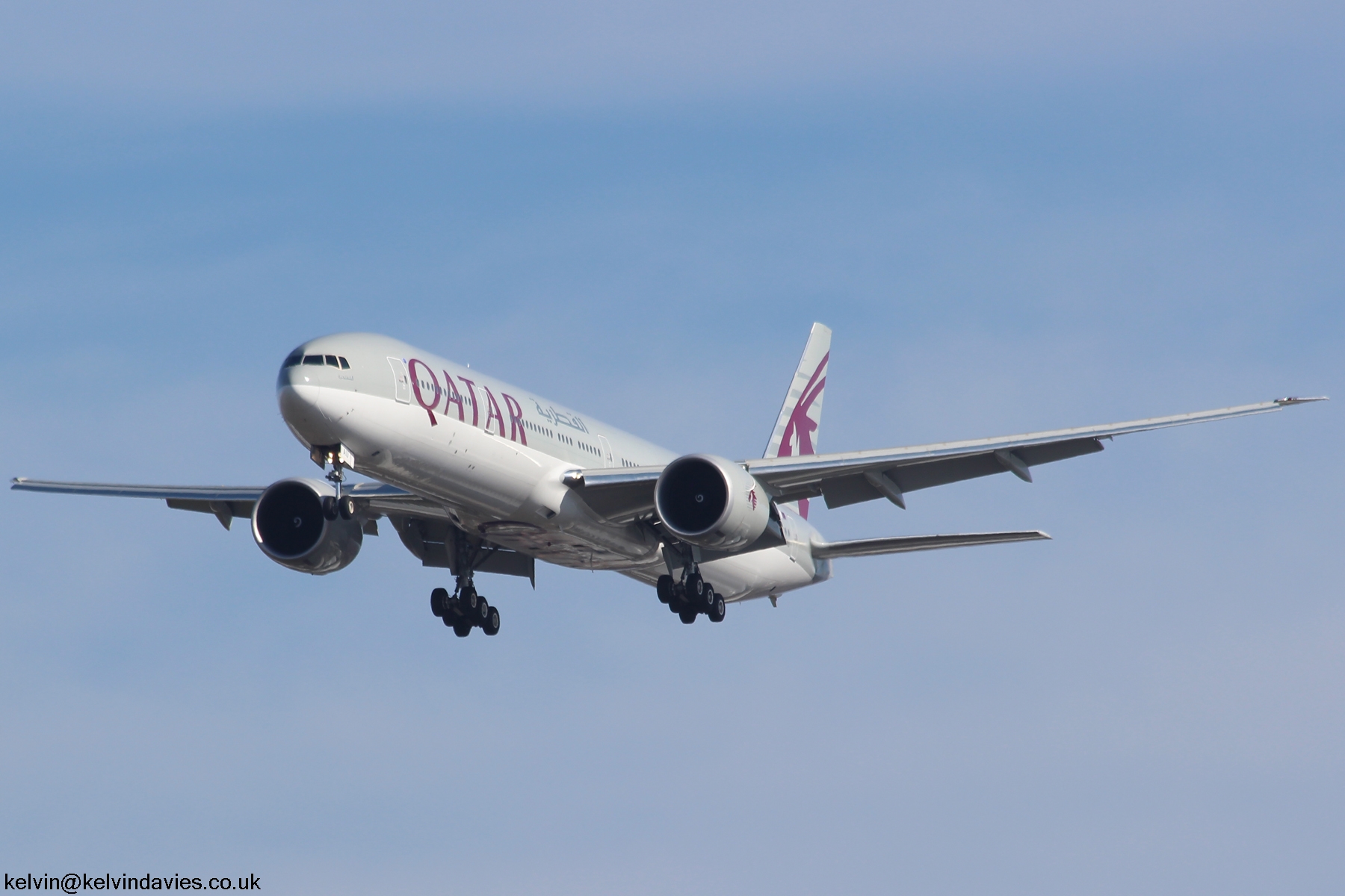 Qatar Airways 777 A7-BAU