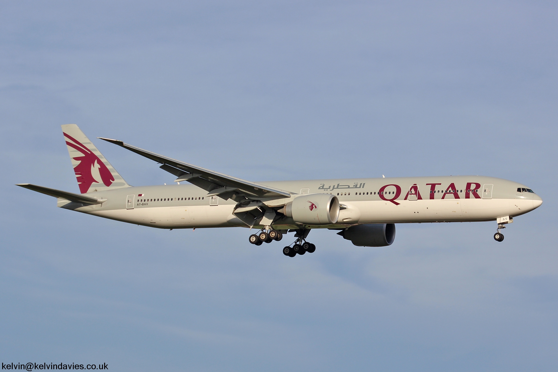 Qatar Airways 777 A7-BAV
