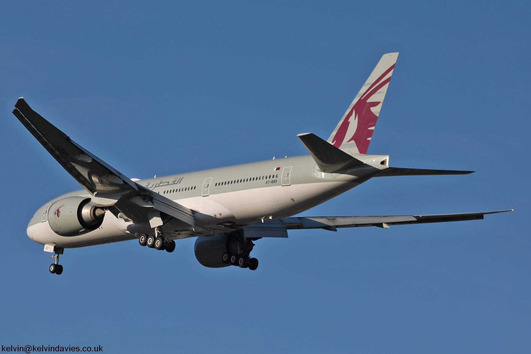 Qatar Airways 777 A7-BBF