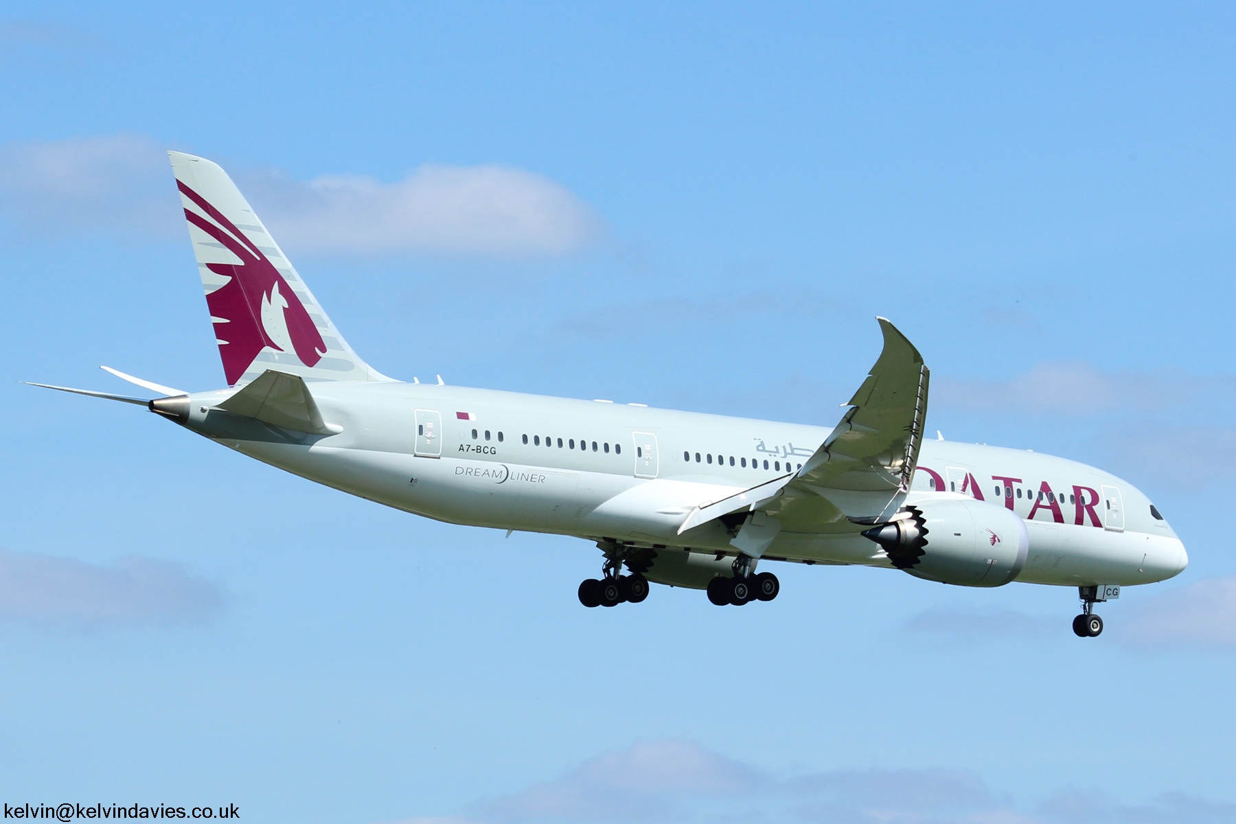 Qatar Airways 787 A7-BCG