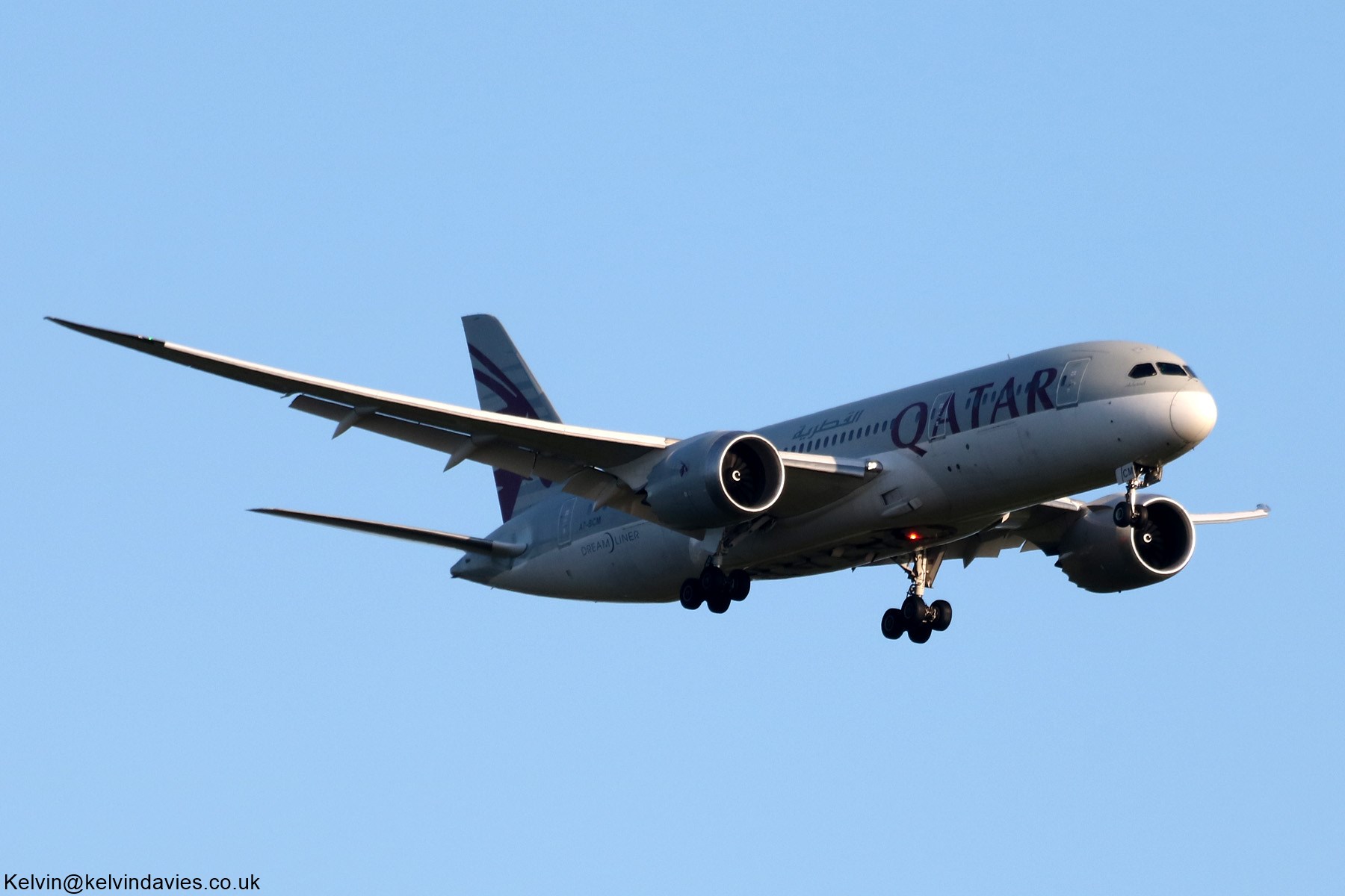 Qatar Airways 787 A7-BCM