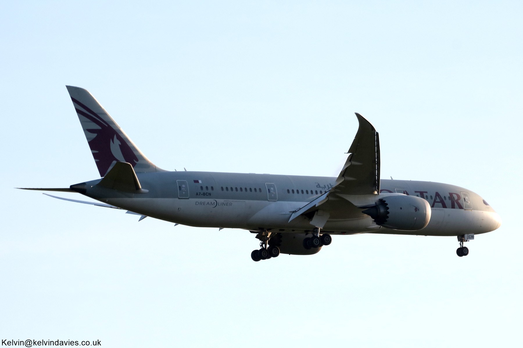 Qatar Airways 787 A7-BCN