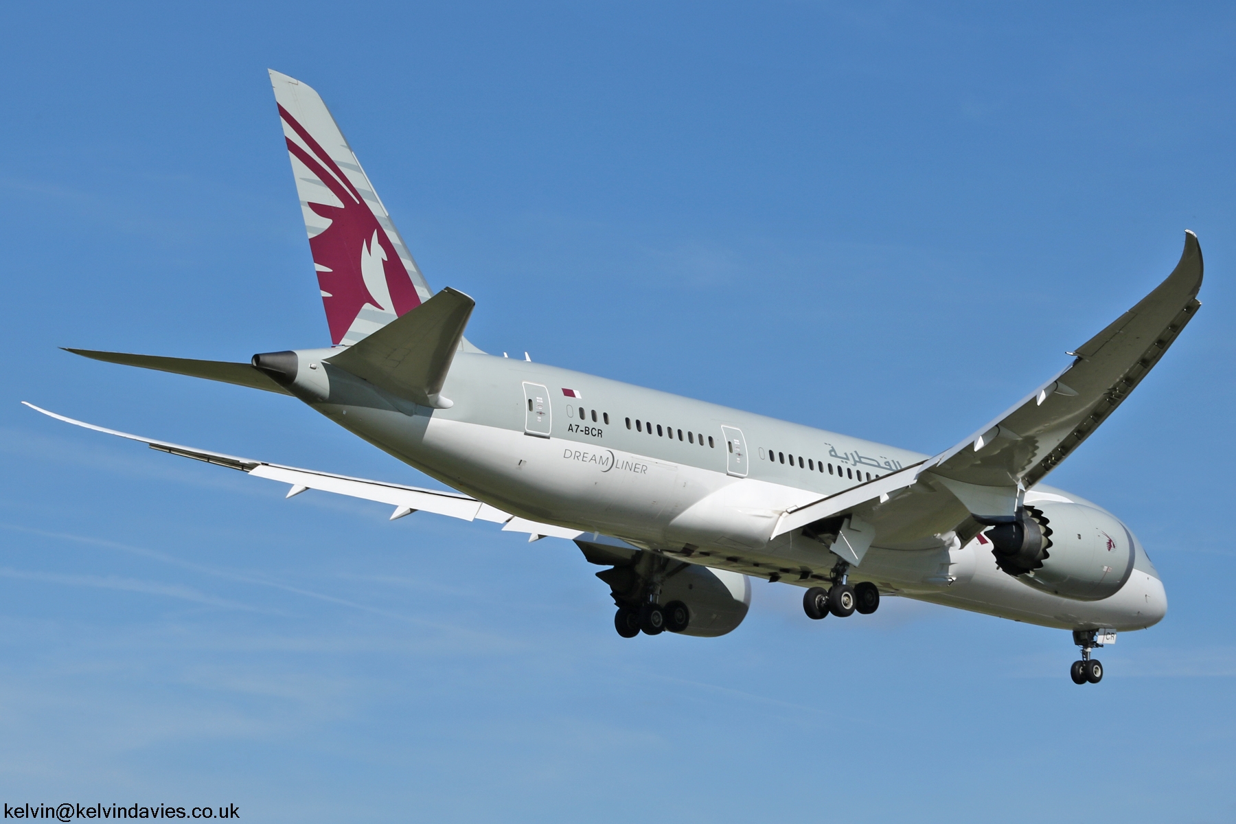 Qatar Airways 787 A7-BCR
