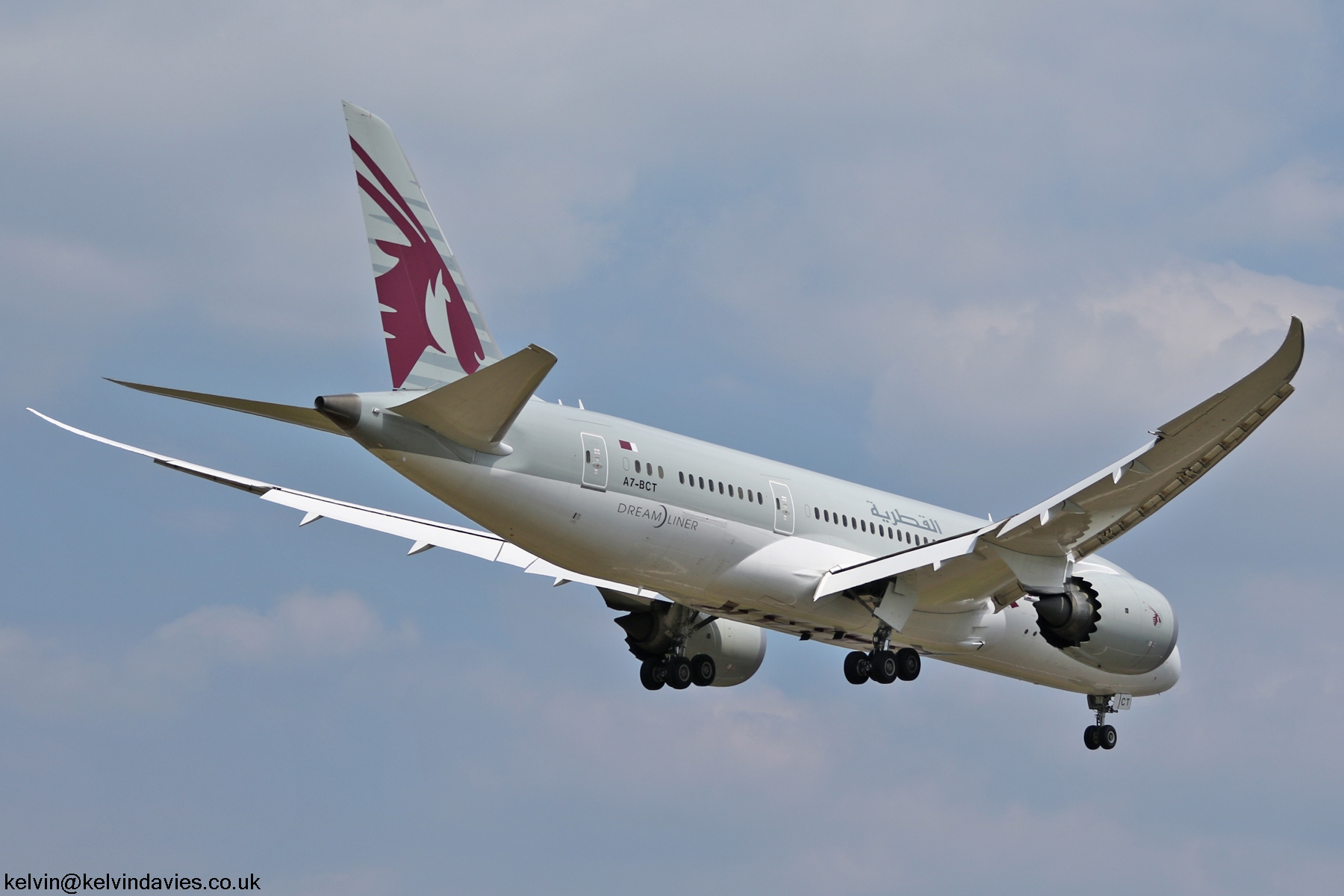 Qatar Airways 787 A7-BCT