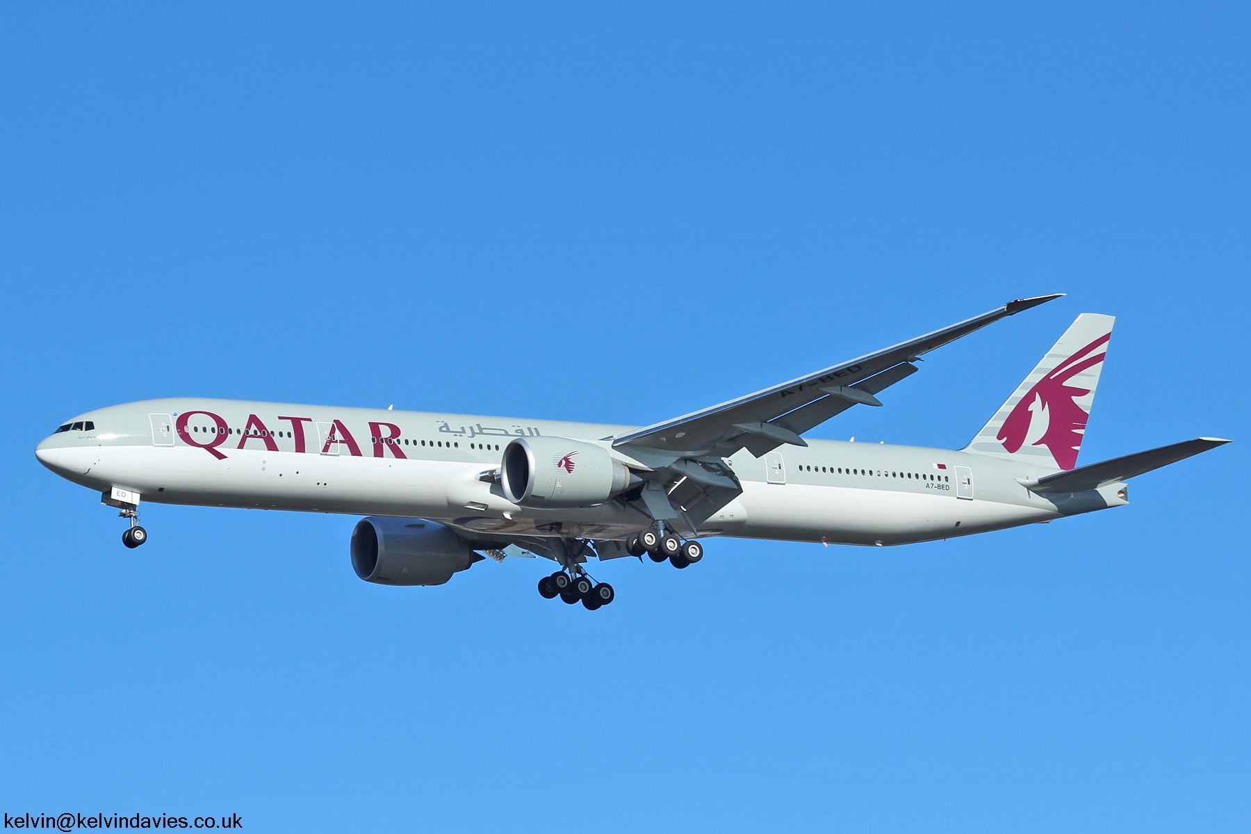 Qatar Airways 777 A7-BED