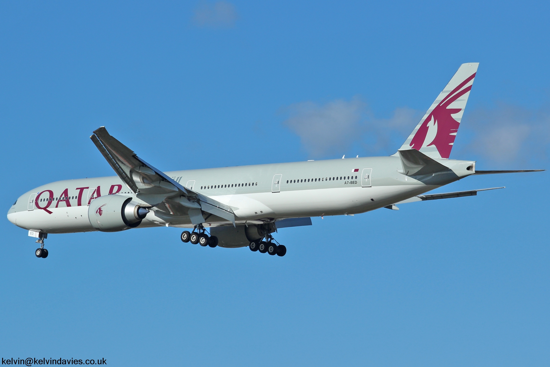 Qatar Airways 777 A7-BED