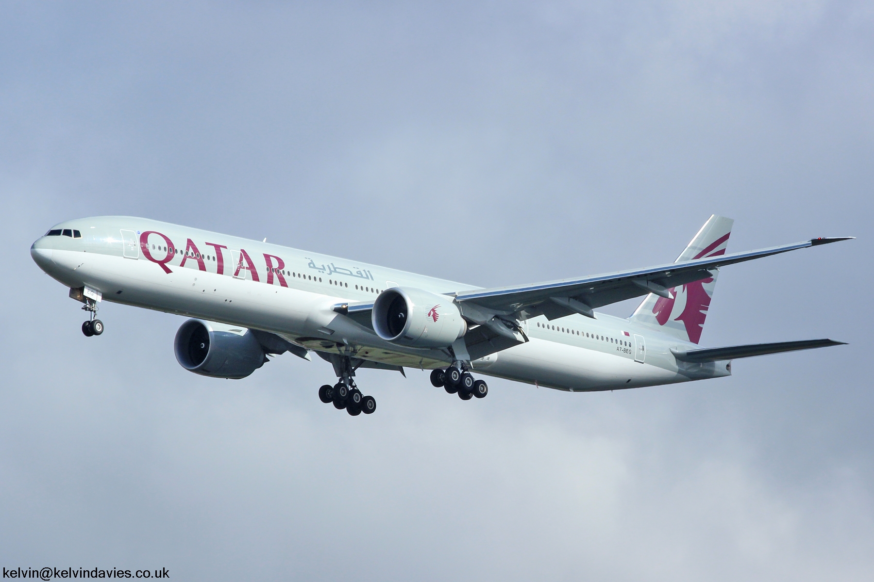Qatar Airways 777 A7-BEG