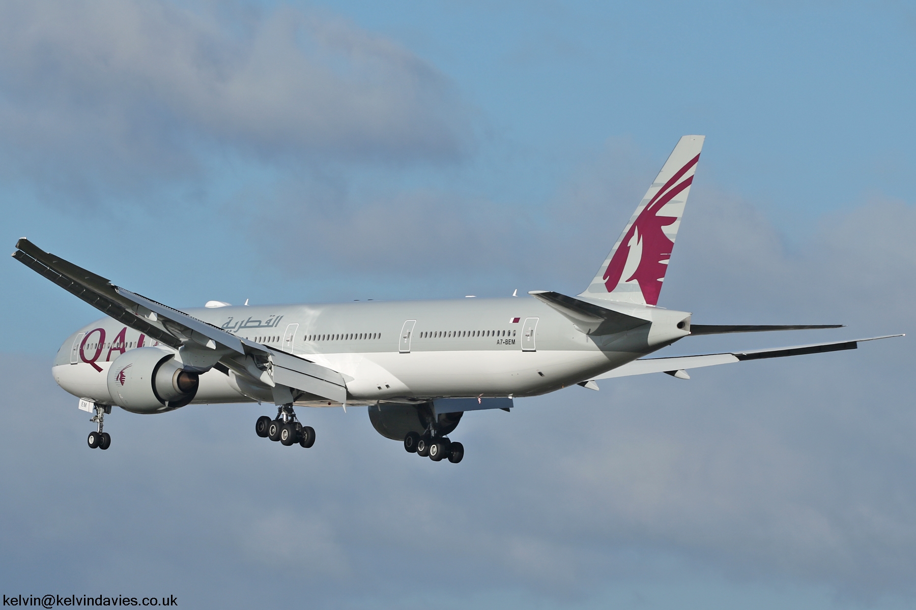 Qatar Airways 777 A7-BEM