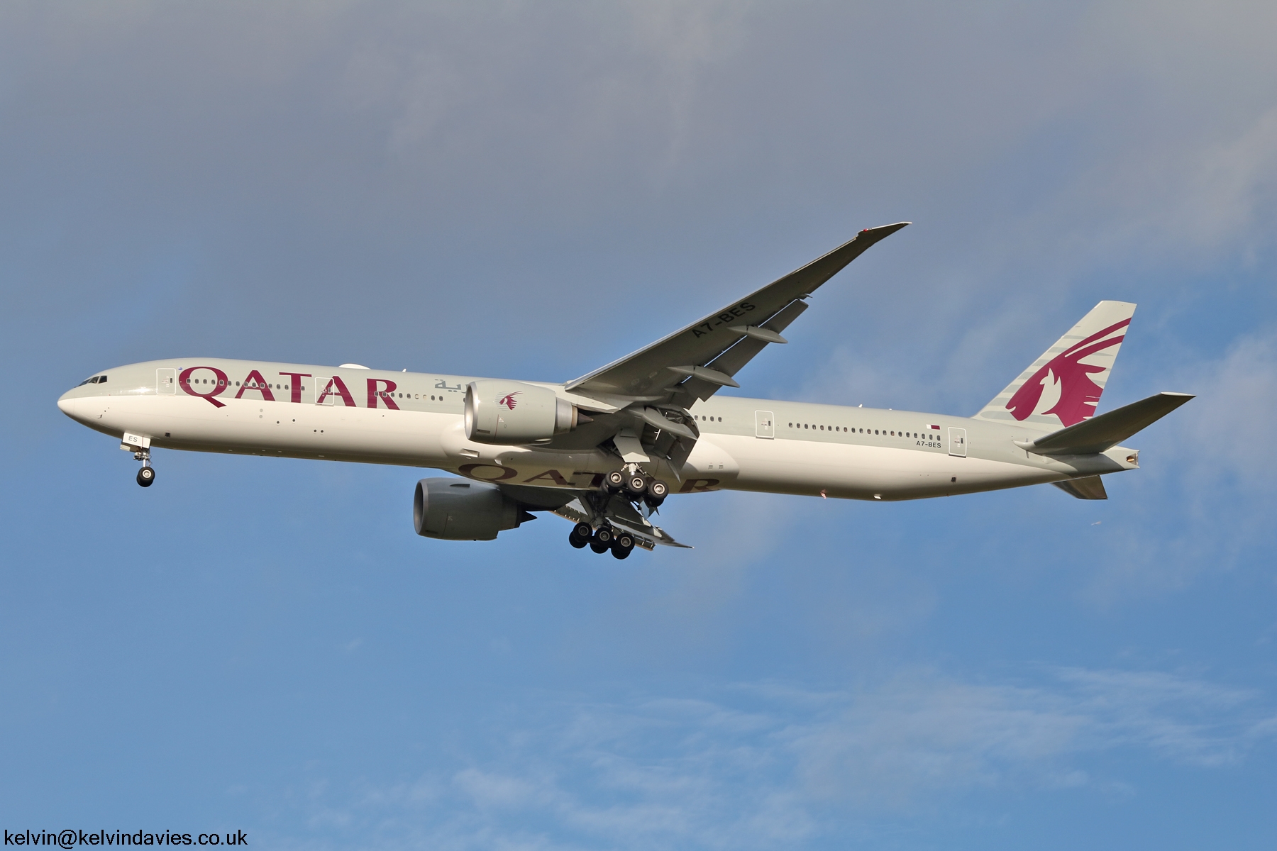 Qatar Airways 777 A7-BES