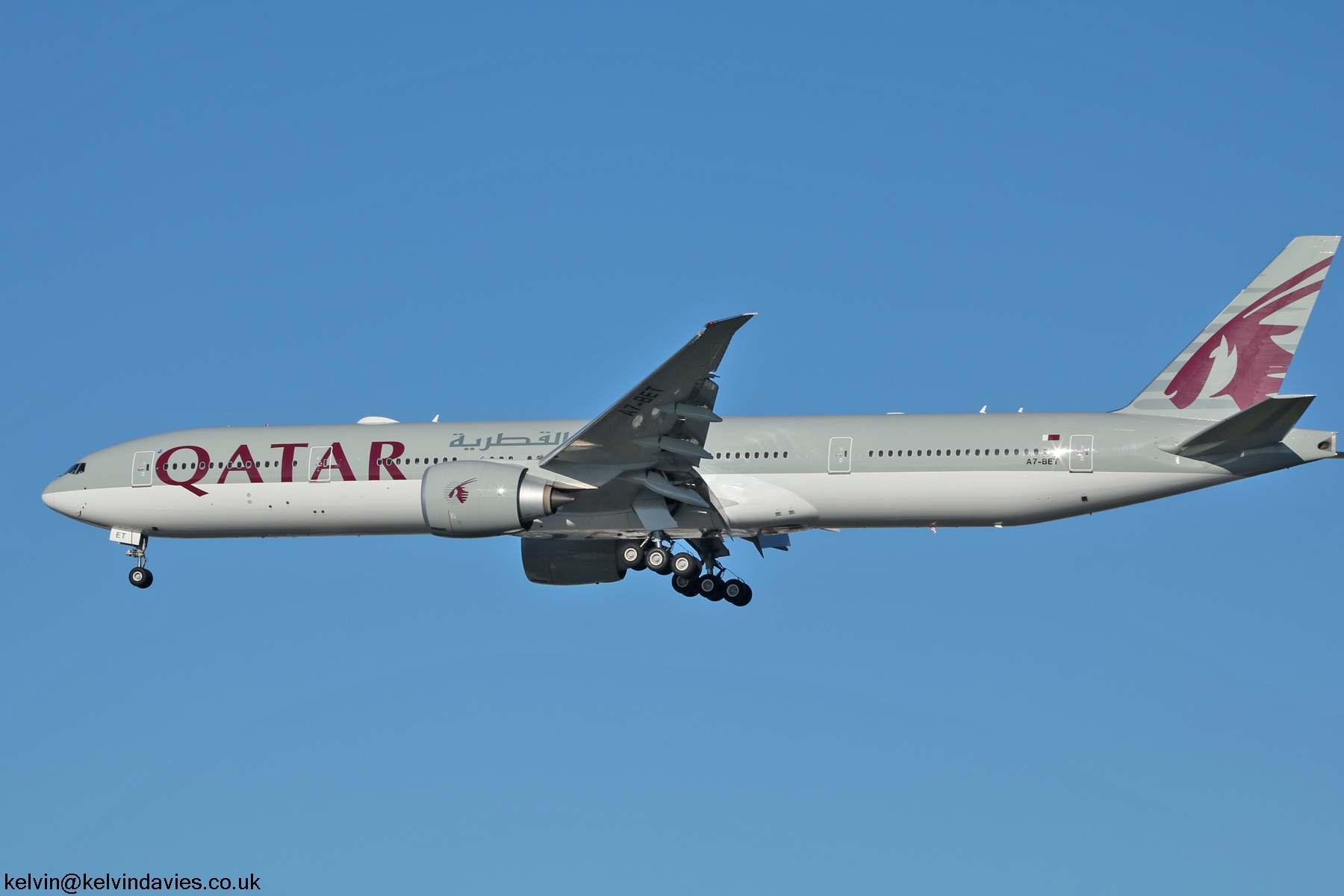 Qatar Airways 777 A7-BET