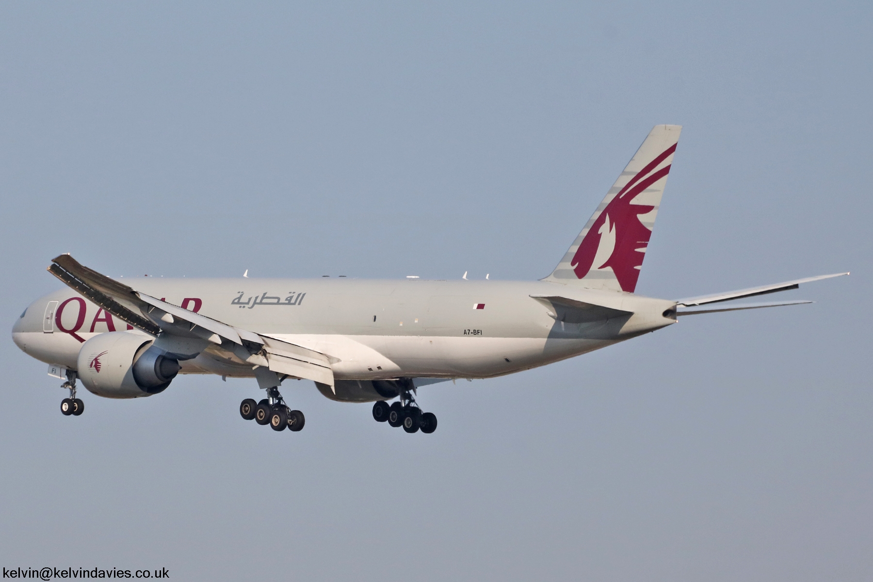 Qatar Airways 777 A7-BFI