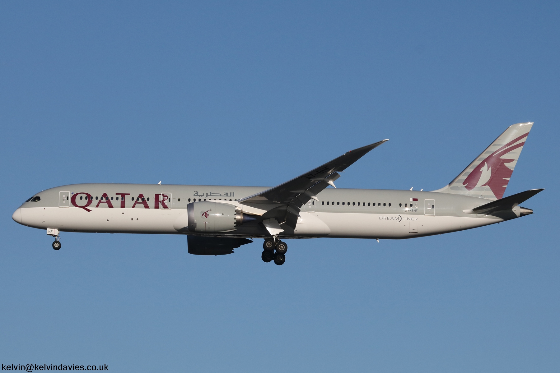 Qatar Airways 787-9 A7-BHF