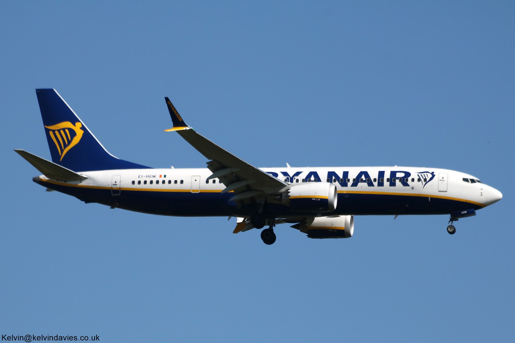 Ryanair 737MAX EI-HGW