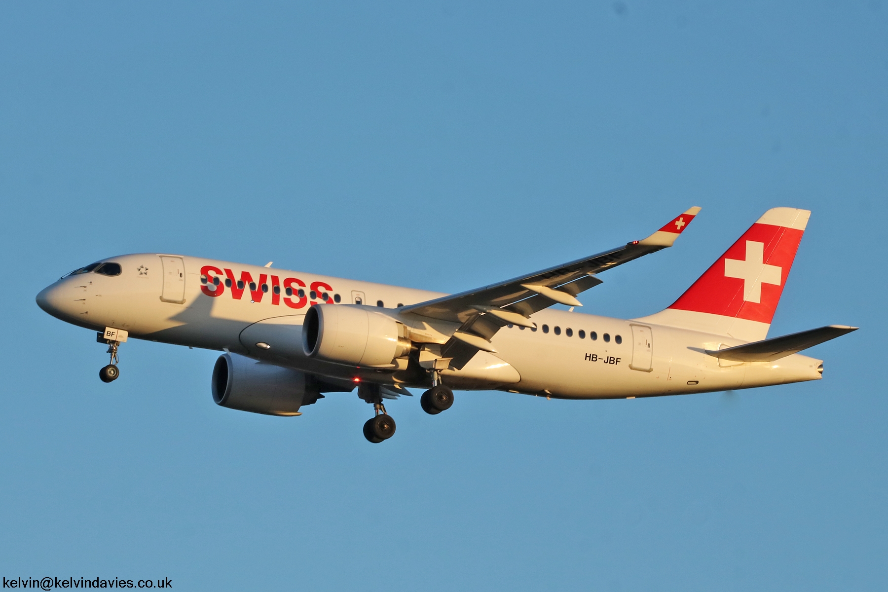 Swiss Bombardier C100 HB-JBF