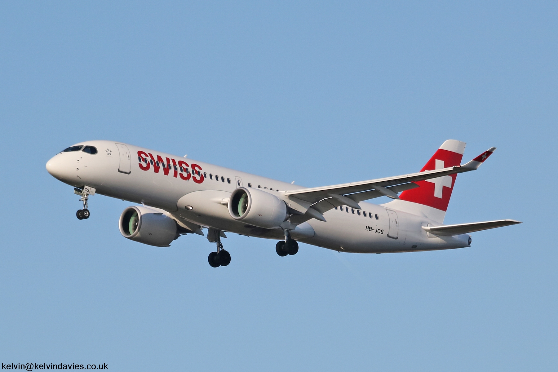 Swiss A220 HB-JCS