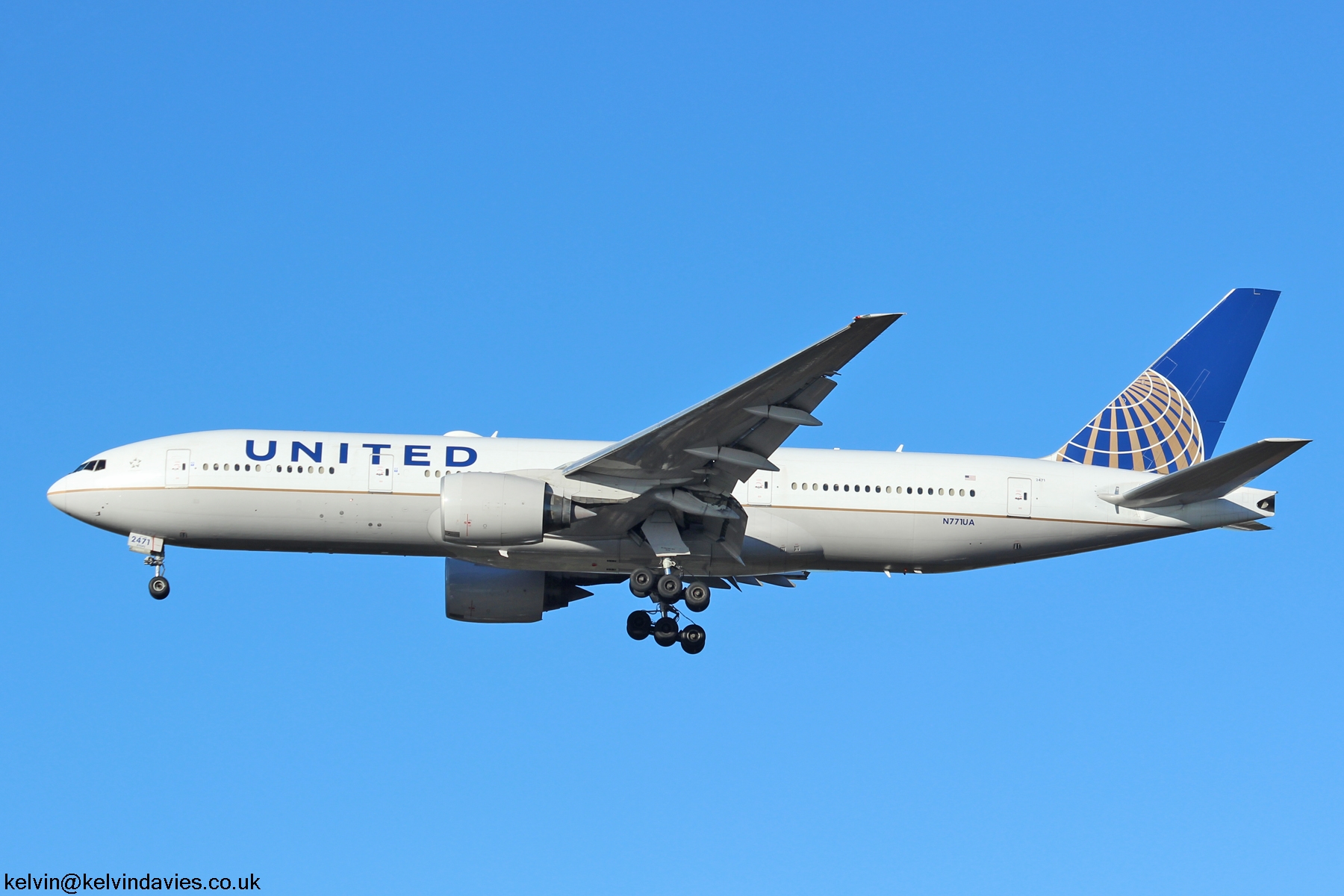 United Airlines 777 N771UA