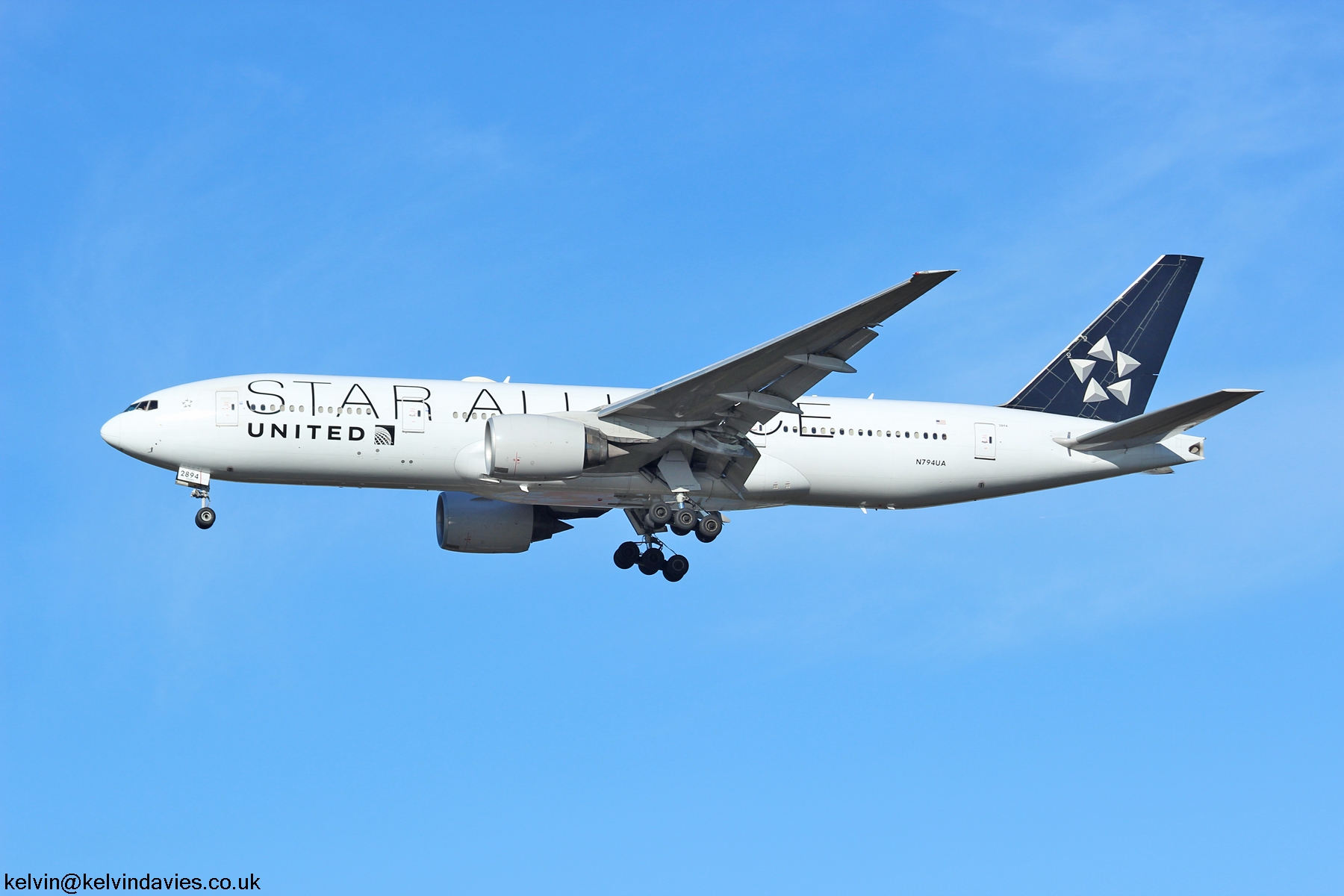 United Airlines 777 N794UA