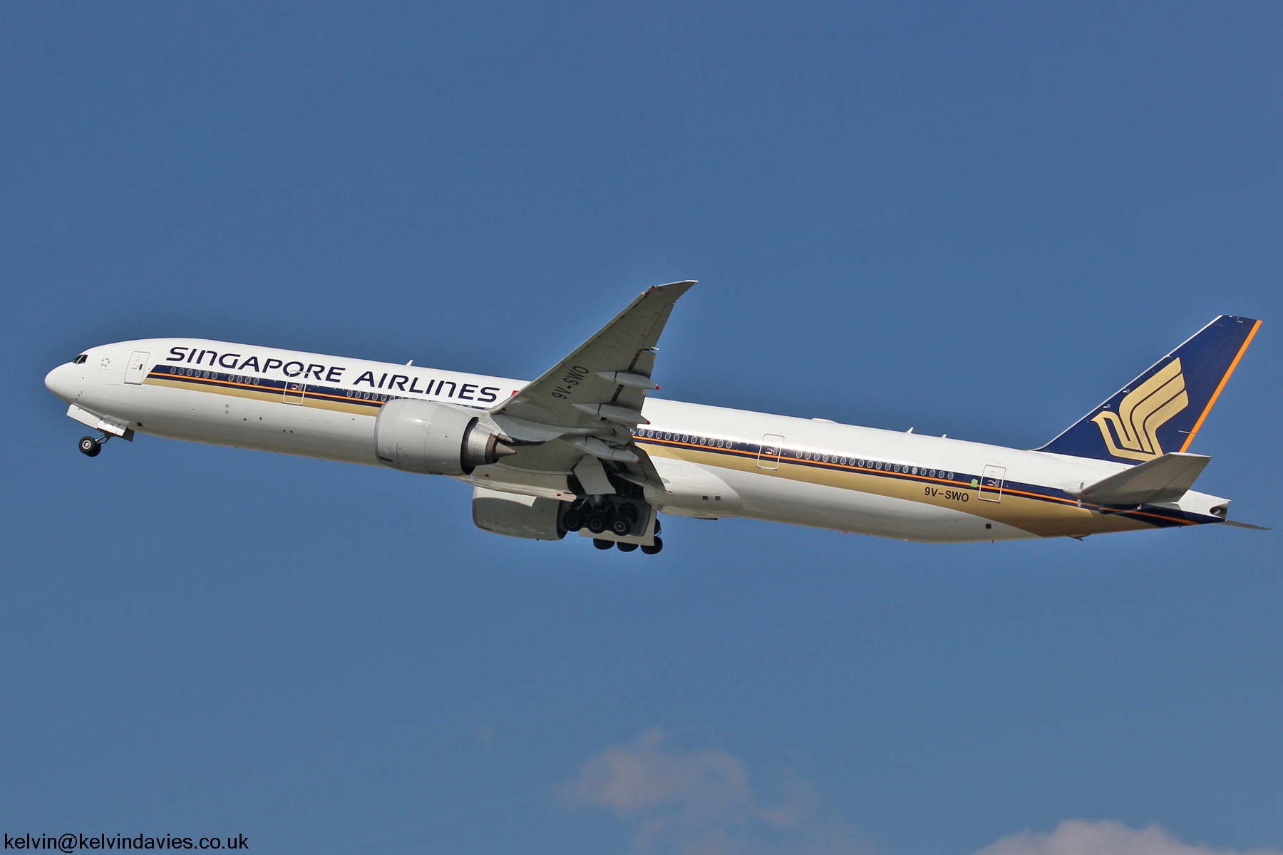 Singapore Airlines 777 9V-SWO