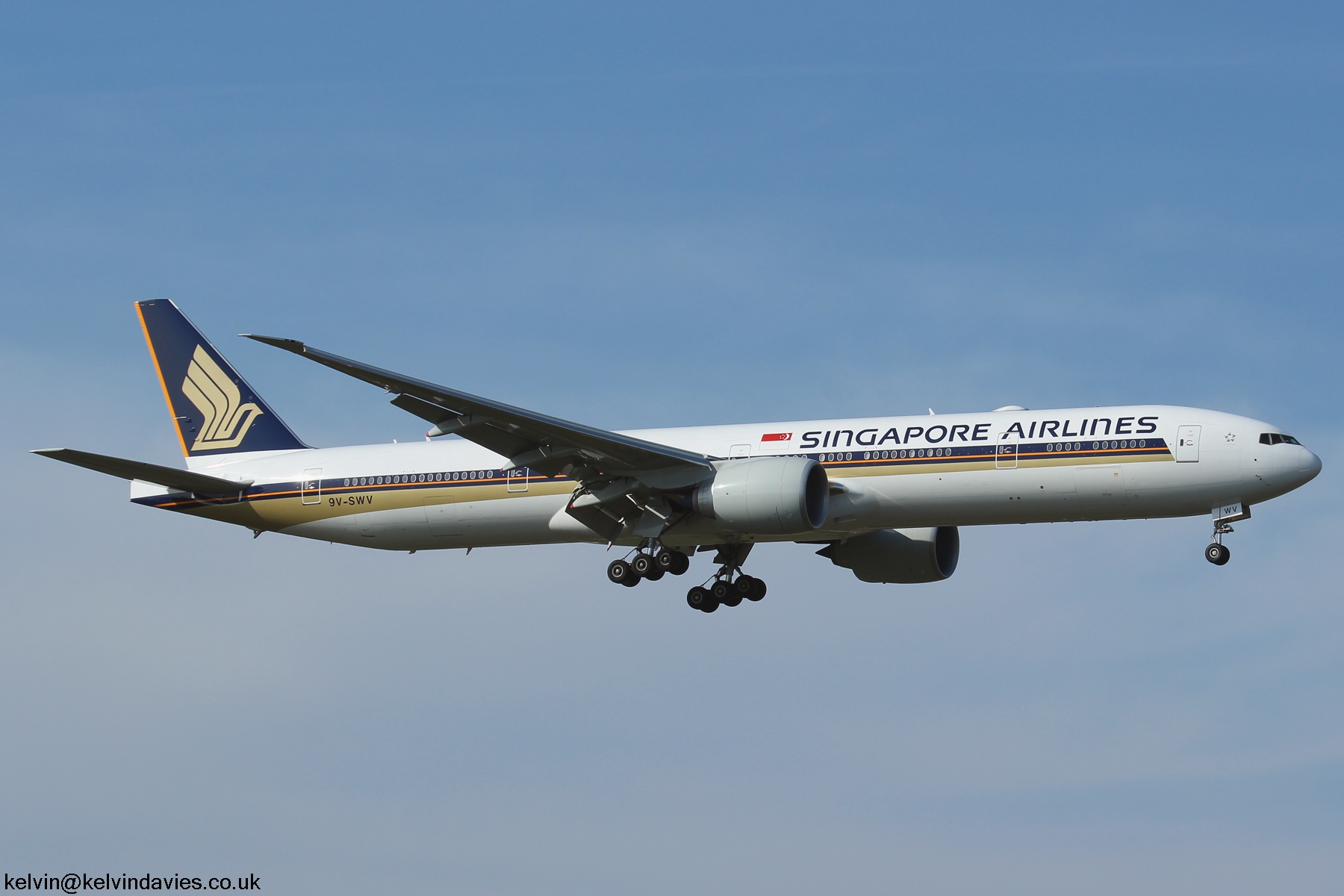 Singapore Airlines 777 9V-SWV