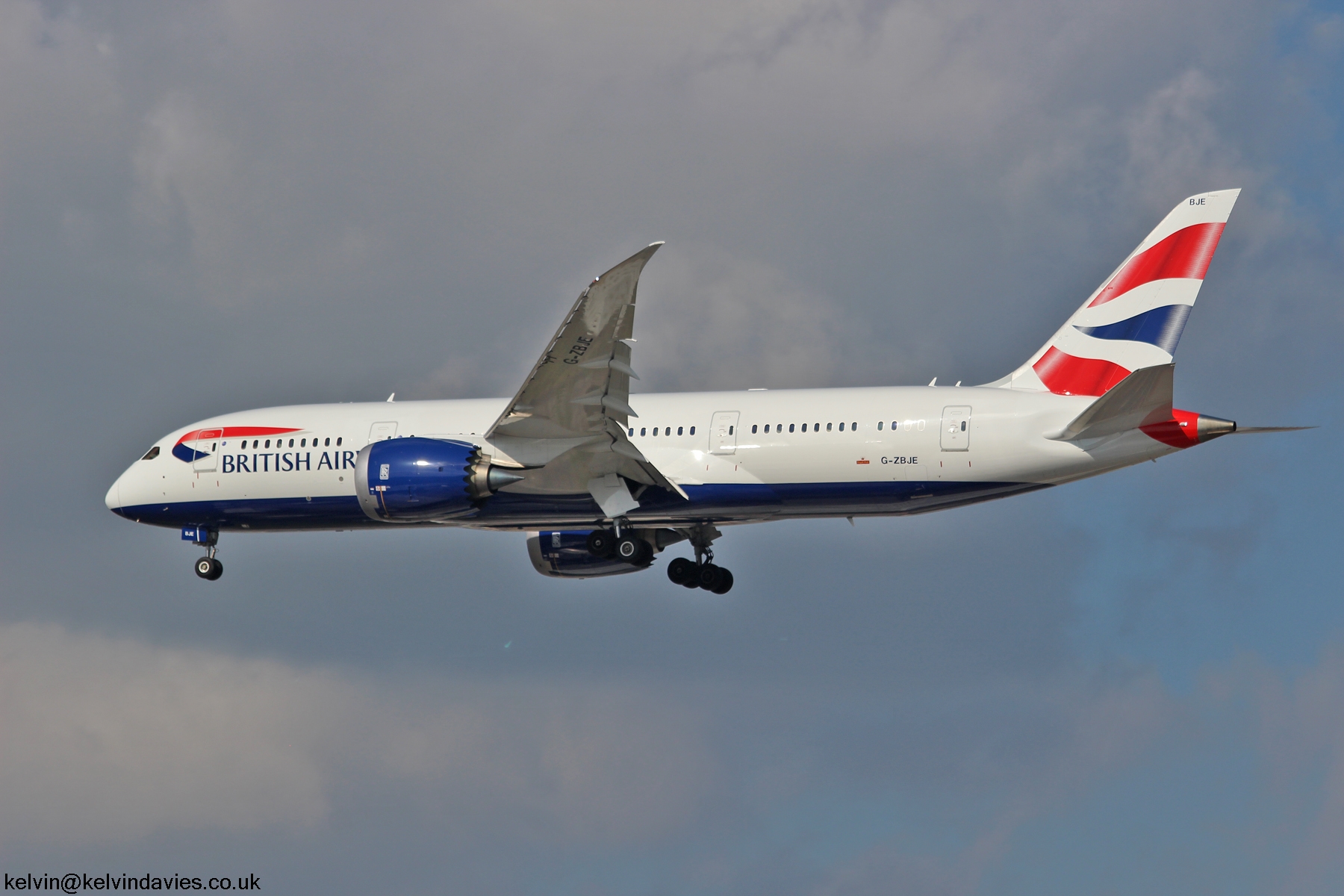 British Airways 787 G-ZBJE