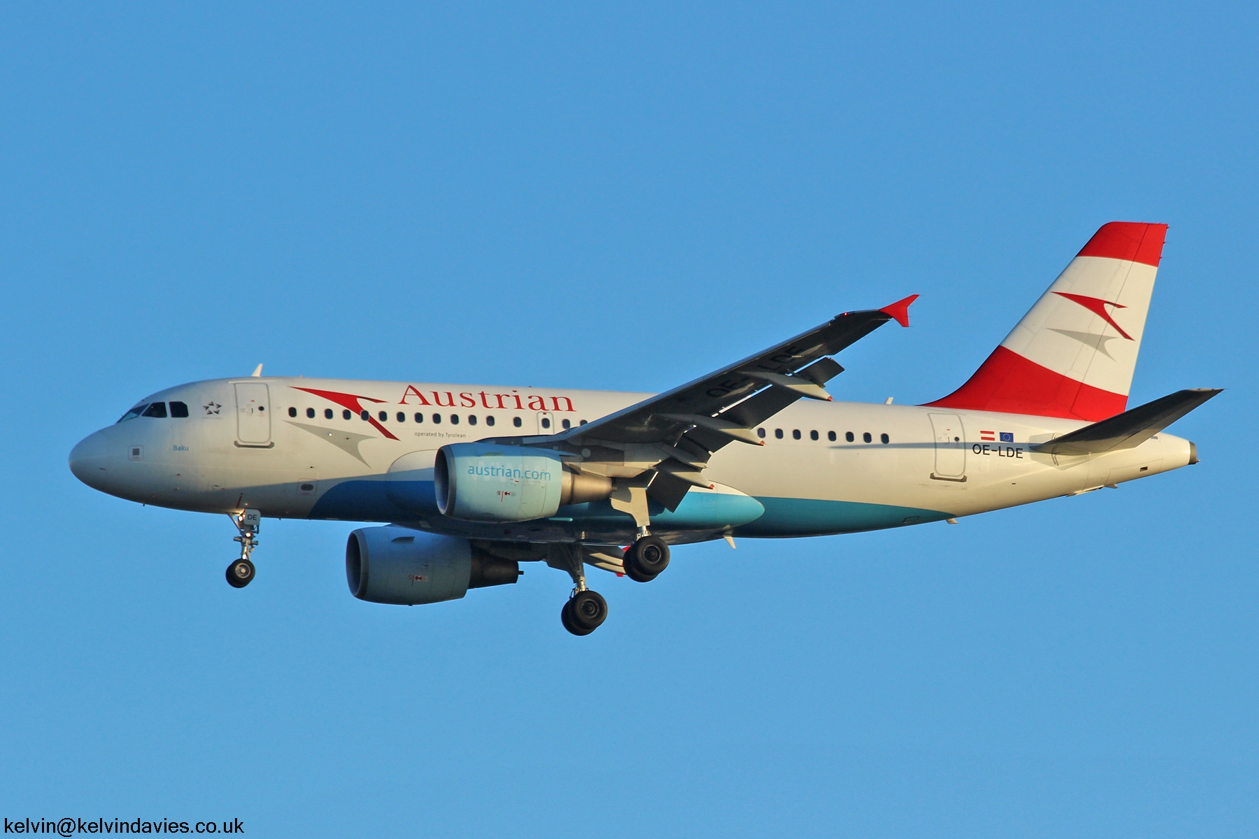 Austrian Airlines A319 OE-LDE