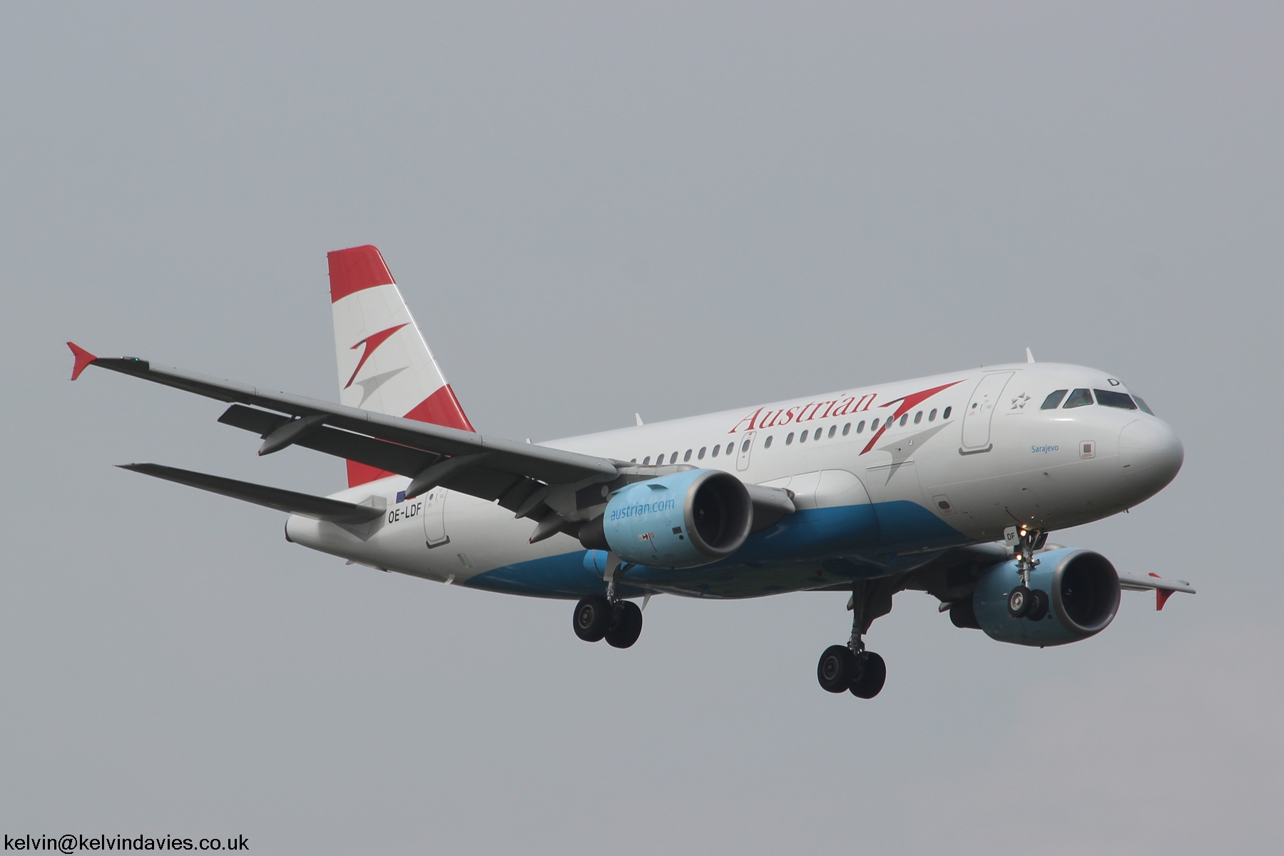Austrian Airlines A319 OE-LDF