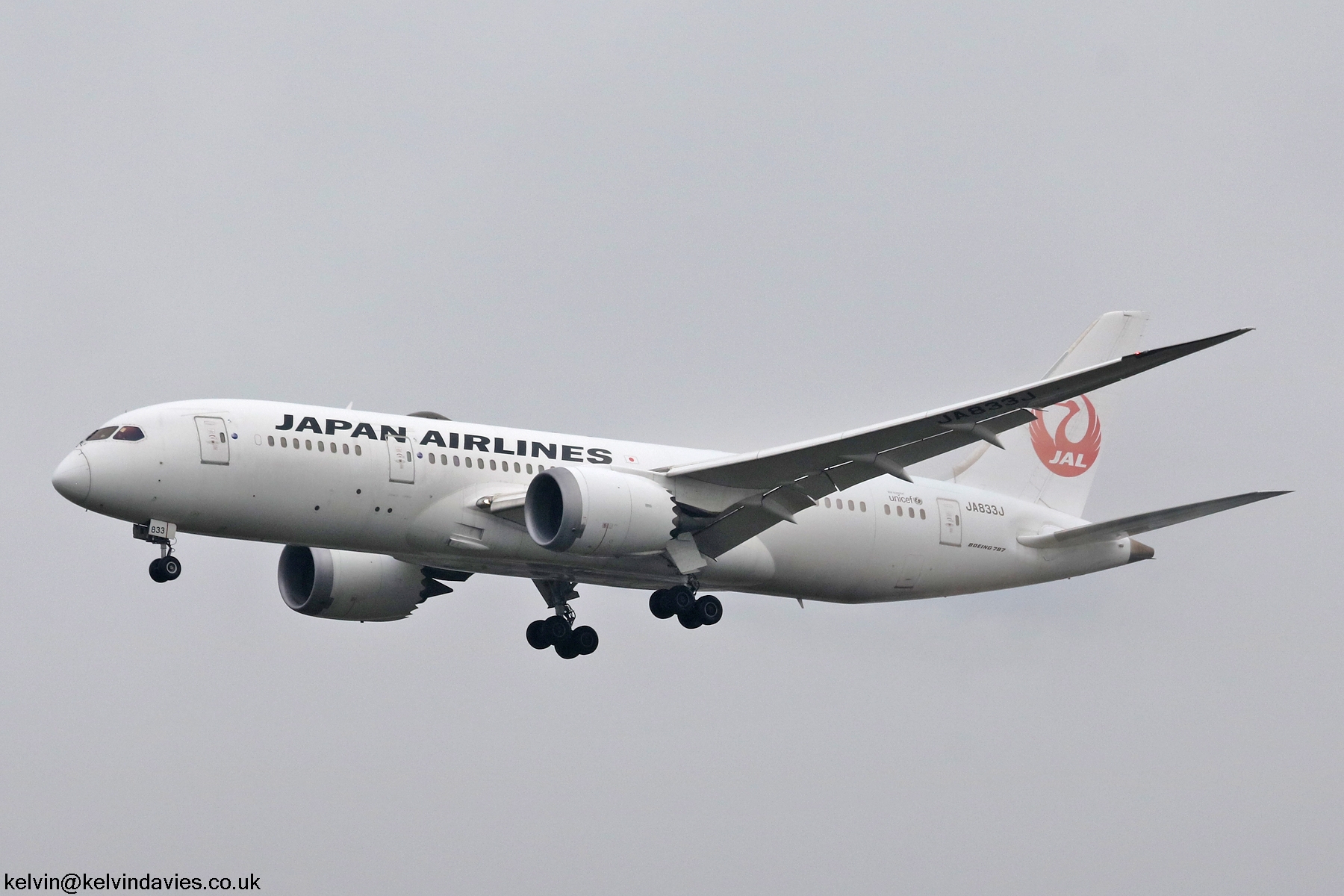 Japan Airlines 787 JA833J