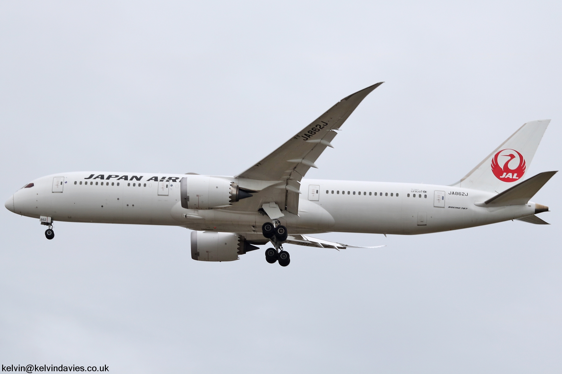 Japan Airlines 787 JA862J