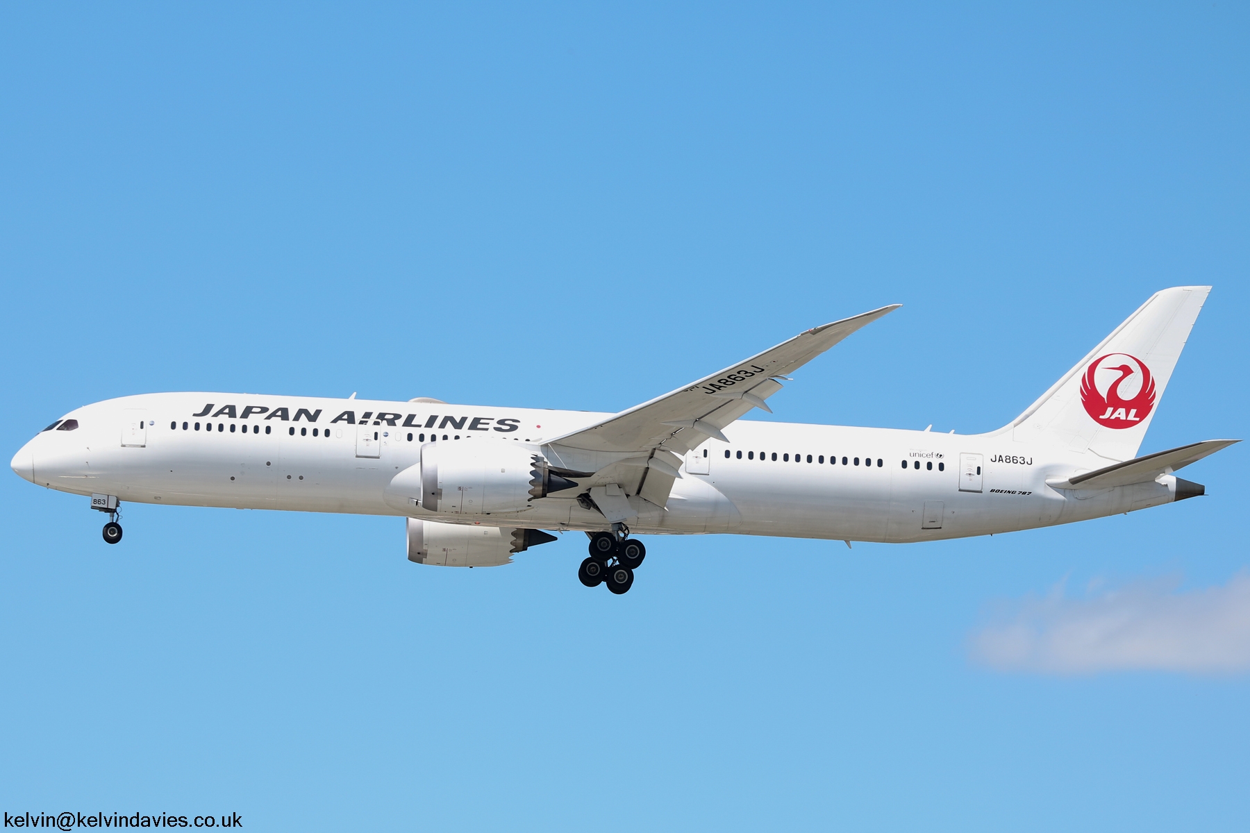 Japan Airlines 787 JA863J