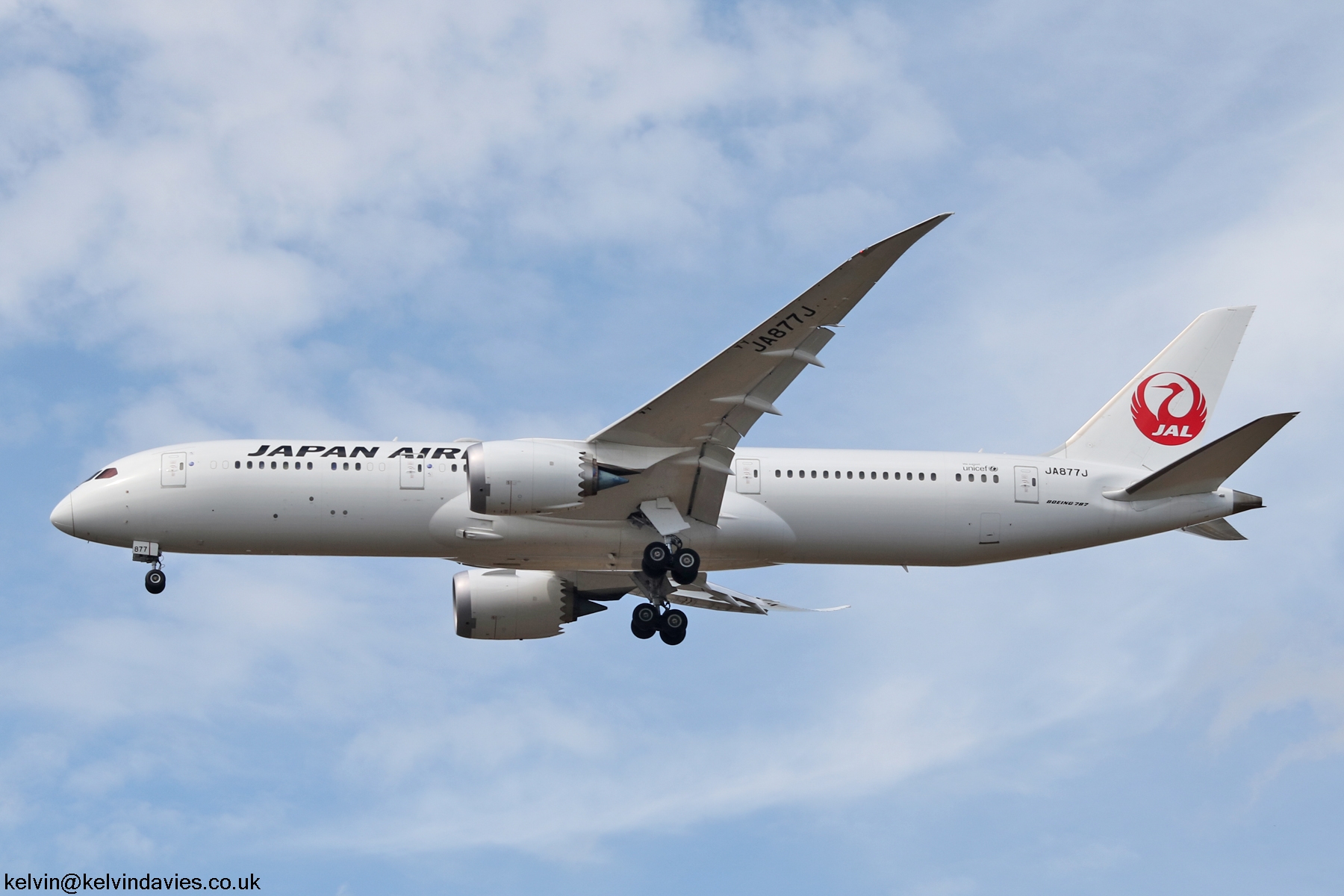 Japan Airlines 787 JA877J