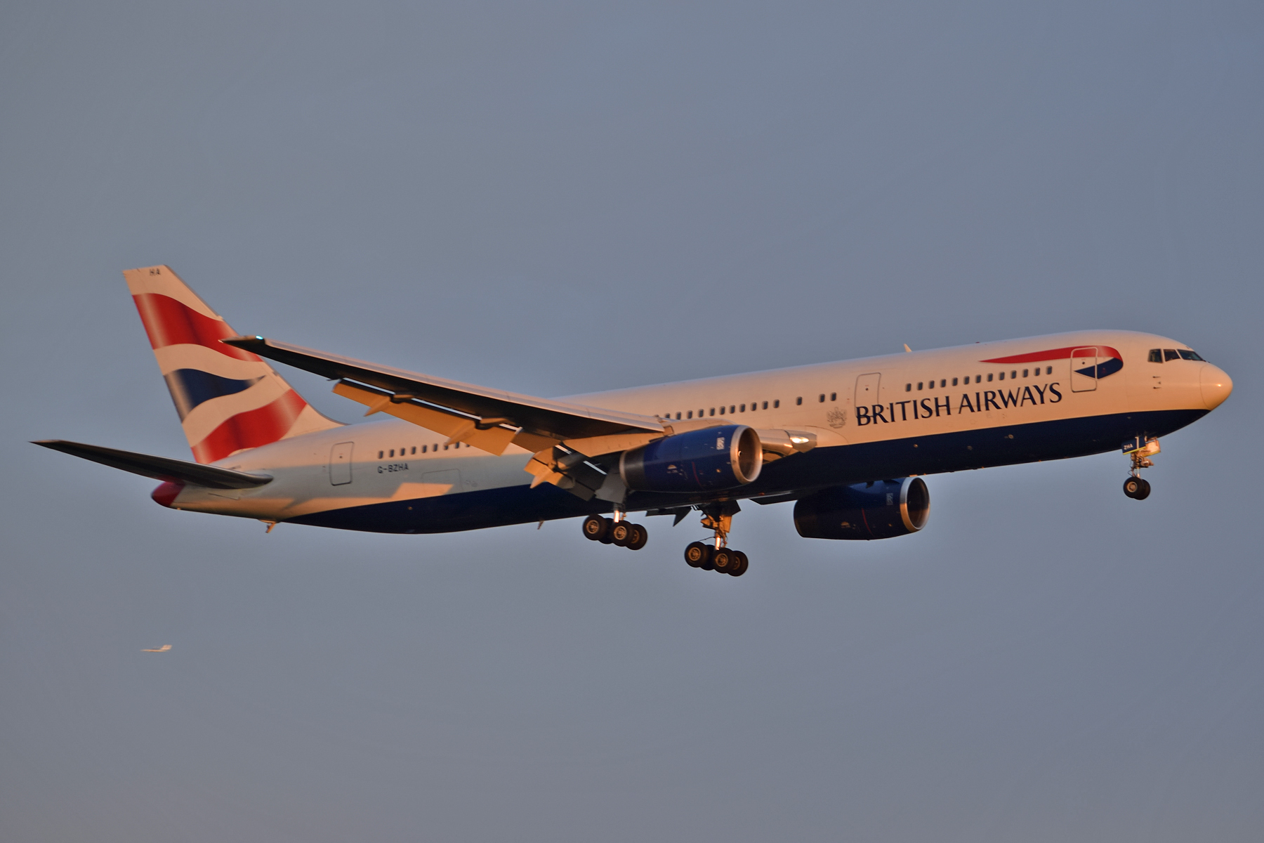 G-BZHA British Airways B767
