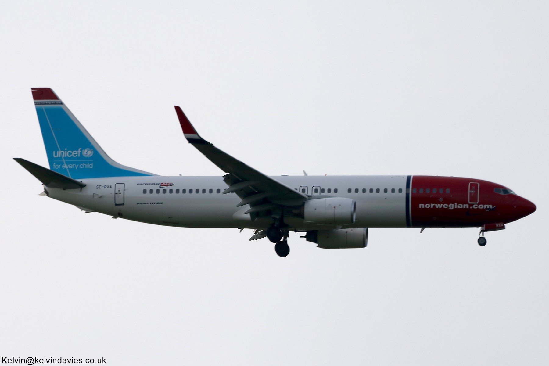 Norwegian Air Sweden 737NG SE-RXA