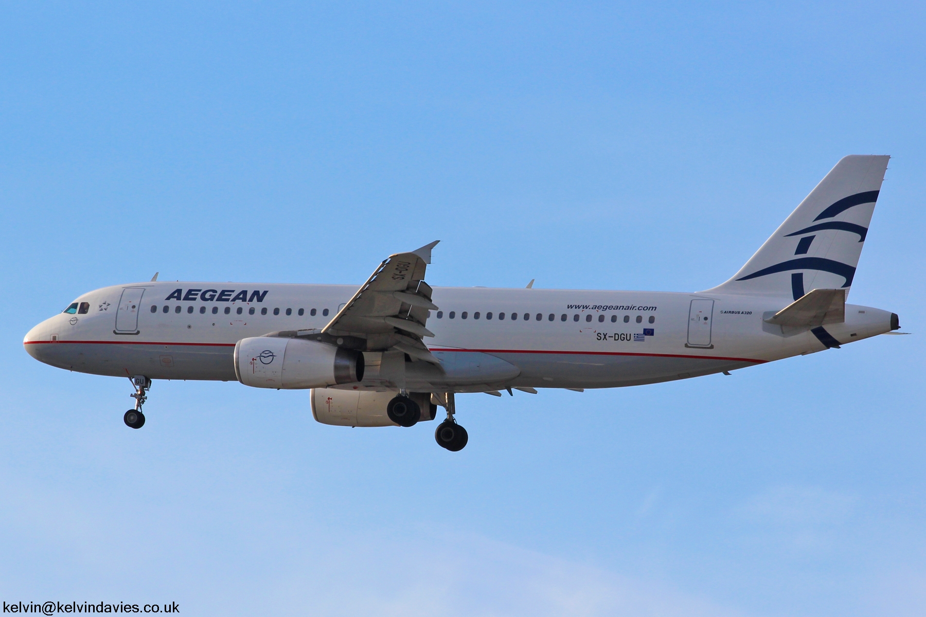 Aegean Airlines A320 SX-DGU