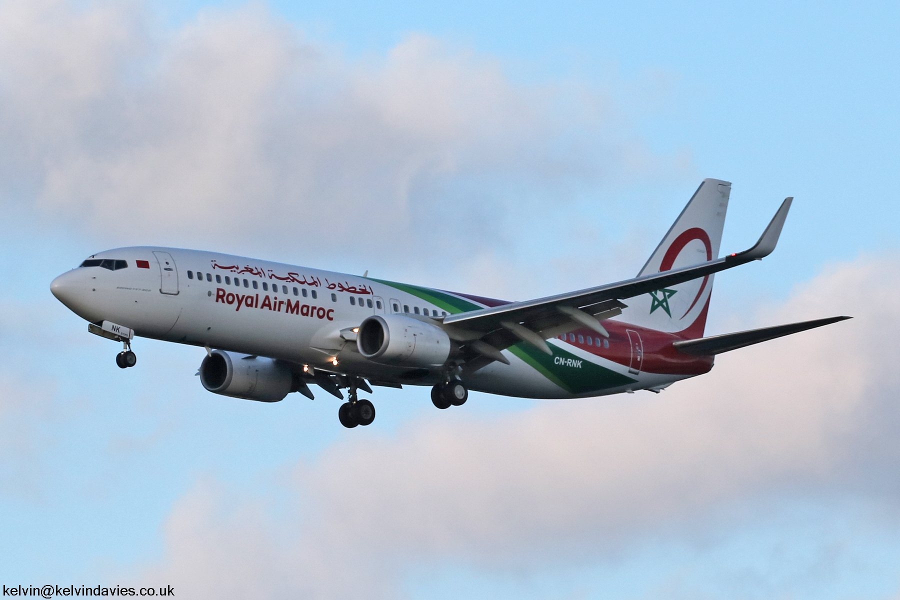 Royal Air Maroc 737NG CN-RNK