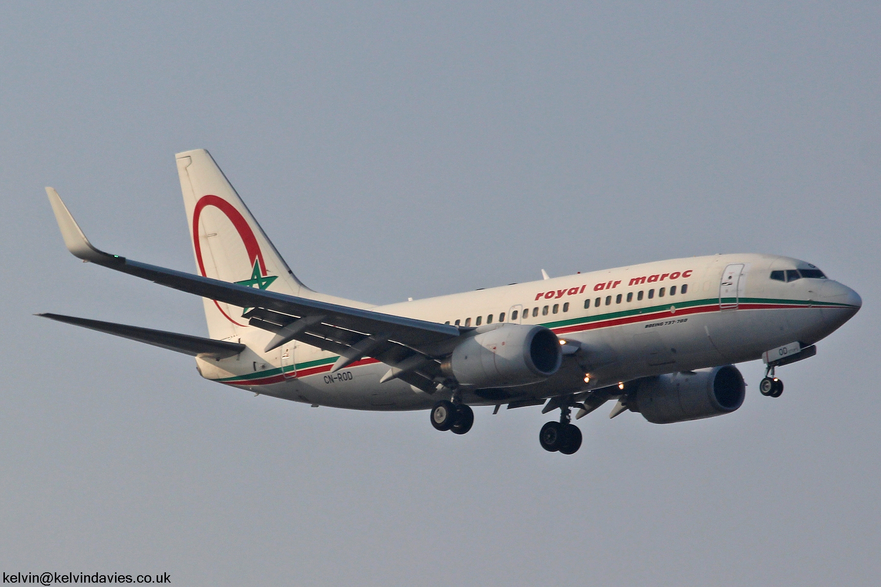 Royal Air Maroc 737NG CN-ROD