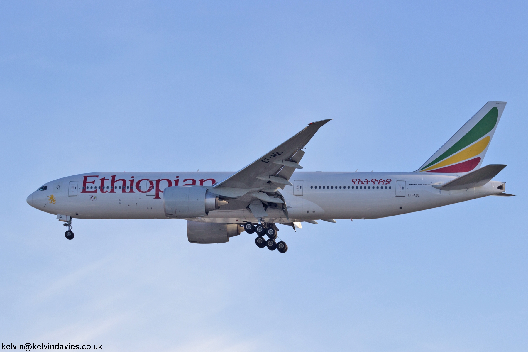 Ethiopian Airlines 777 ET-AQL